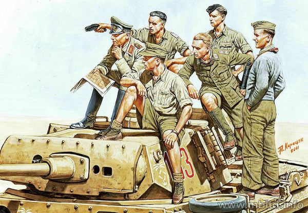 Masterbox 1:35 -Rommel German DAK tank crew