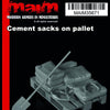 MAIM Cement sacks on pallet / 1/35 scale 3D printed model