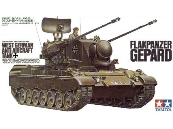 Tamiya 1/35 scale Flakpanzer Gepard Tank - model kit