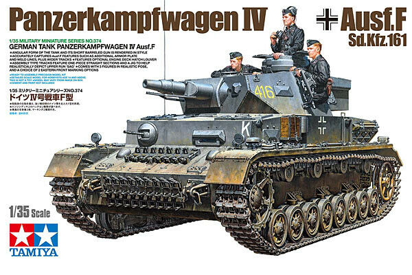 Tamiya 1/35 scale WW2 German PZ.KPFW. IV AUSF F tank