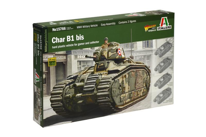 ITALERI MILITARY 1/56 Scale (28mm) CHAR B1 BIS