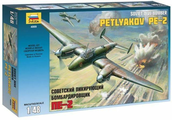 Zvezda 1/48 scale WW2 Soviet Dive Bomber PETLYAKOV PE-2