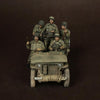 1/35 scale resin figure kit WW2 US  Airborne Paras with sergeant for jeep. Normandy, 1944.