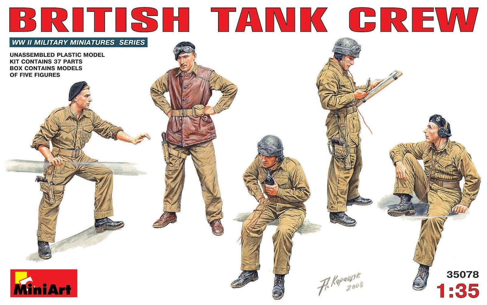 British Tank Riders in NW Europe - Miniature Model