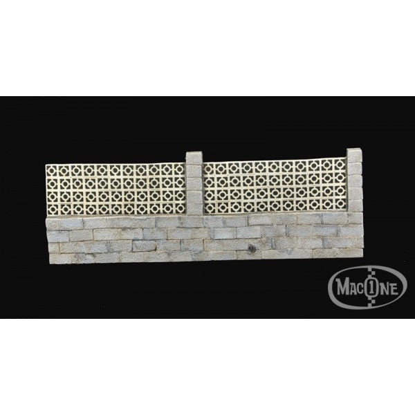MacOne 1/35 scale resin model kit Cinder blocks wall type #1