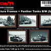 MAIM Picture Frames + German Panther Tanks B/W (5pcs) / Uniscale