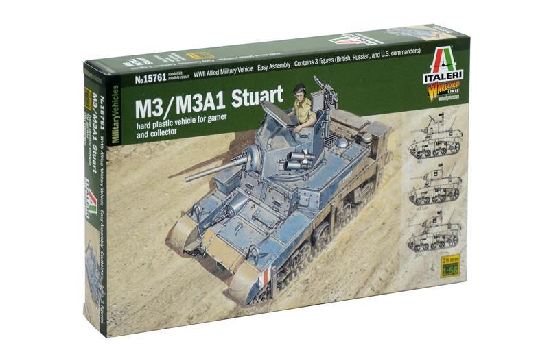 ITALERI MILITARY 1/56 Scale (28mm) M3 STUART LIGHT TANK