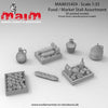 Market Stall Product Assortment / 1/35 Scale 3D Printed model