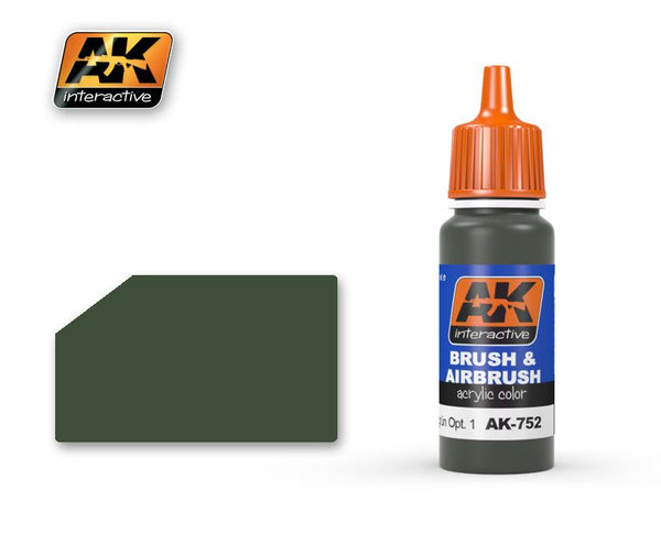 AK ACRYLIC PAINT OLIVEGRÜN OPT. 1 RAL 6003 - 17ml