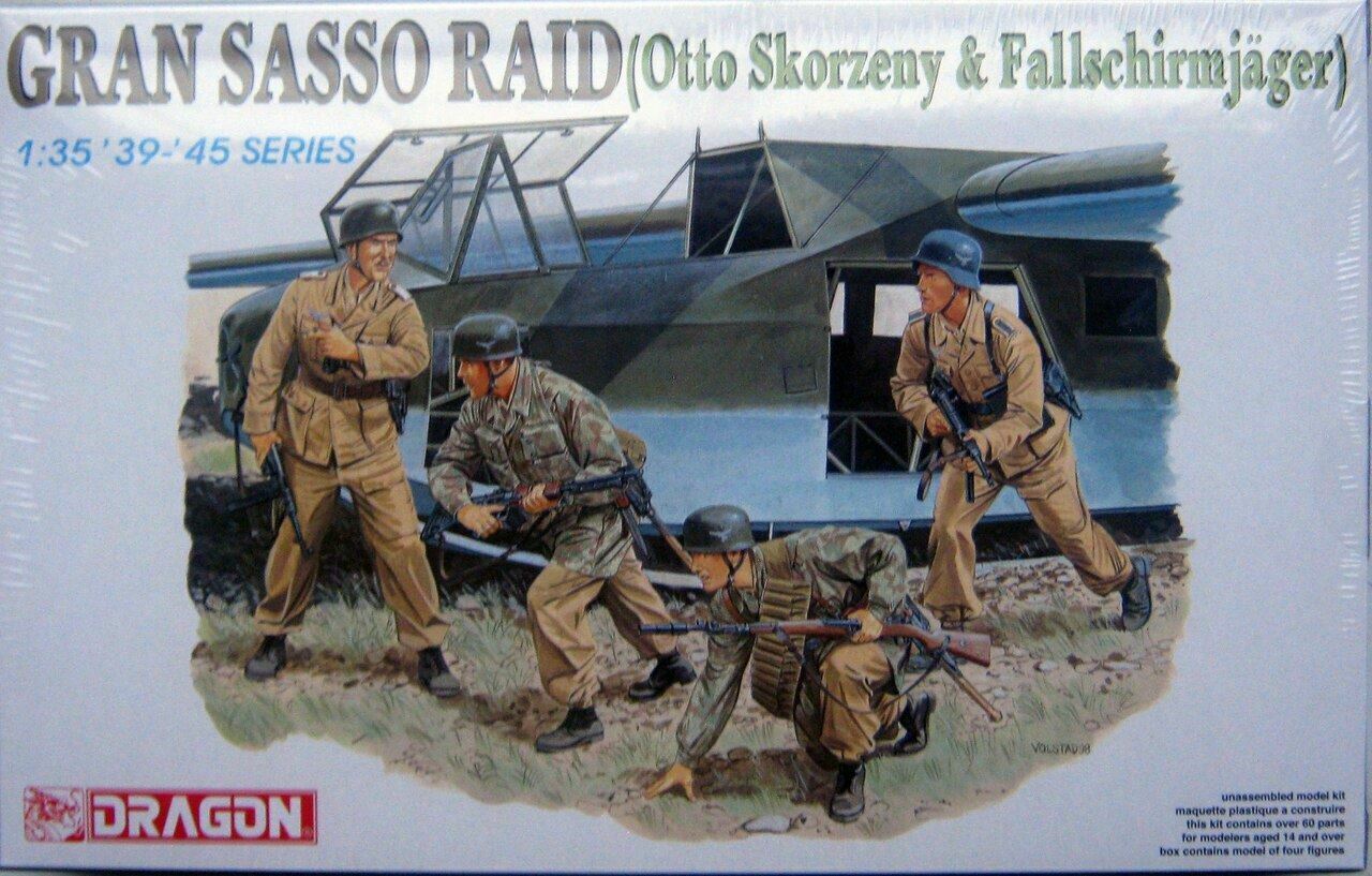Dragon 1/35 scale WW2 Gran Sasso Raid (otto Skorzeny & Fallschirmjager ...
