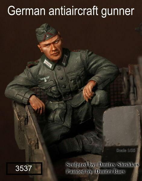 1/35 Scale WW2 German antiaircraft gunner #2