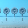 DEF models 1/35 scale  British land rover 109 LWB wheel set (for italeri 1/35)