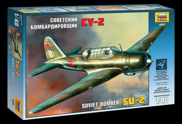 Zvezda 1/48 scale SU-2 SOVIET LIGHT BOMBER