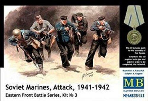 Masterbox 1:35  Soviet Marines Attack 1941-42 Eastern Front Battle Series Kit No.3, figs