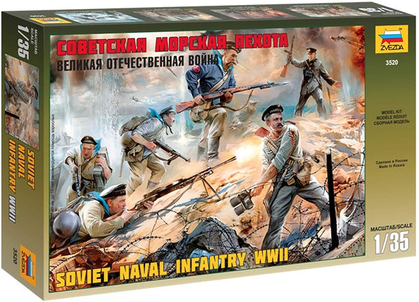 Zvezda 1/35 scale WW2 Soviet Naval Infantry WWII