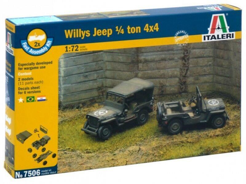 ITALERI 1/72 scale WW2 Allied US American WILLYS JEEP