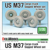 1/35 Scale resin model kit U.S. M37 Cargo truck Sagged Wheel set for Roden 1/35)