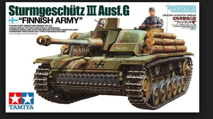 Tamiya 1/35 scale WW2 Stug III G Finland 1942 model