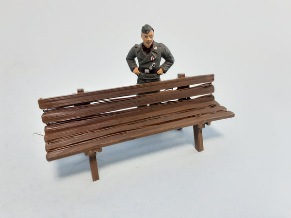 1/35 scale 3D printed park bench