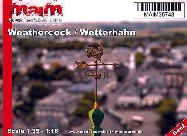1/35 scale 3D printed model kit - Weathercock / Wetterhahn / 1:35 - 1:16