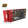 AK ACRYLIC PAINT SET WAFFEN SS FALL/WINTER CAMOUFLAGE COLOURS