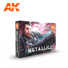 AK Interactive GEN 3 - METALLICS PAINT SET