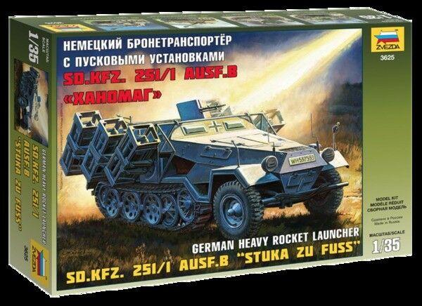 Zvezda 1/35 scale WW2 German SD.KFZ.251/1 AUSF.B'STUKA ZU FUSS'