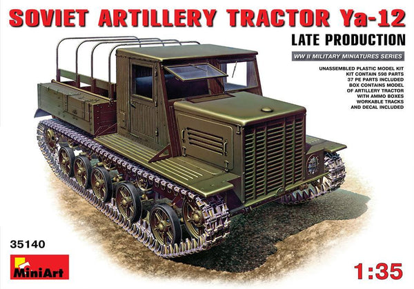 Miniart 1:35 Ya-12 Late Prod Soviet Artillery Tractor