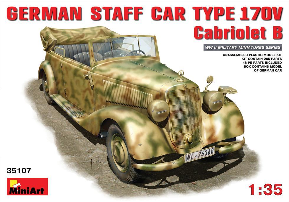 Miniart 1:35 German Staff Car 170V Cabrio