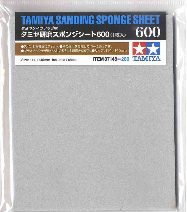 TAMIYA TOOLS / ACCESSORIES - SANDING SPONGE SHEET 600