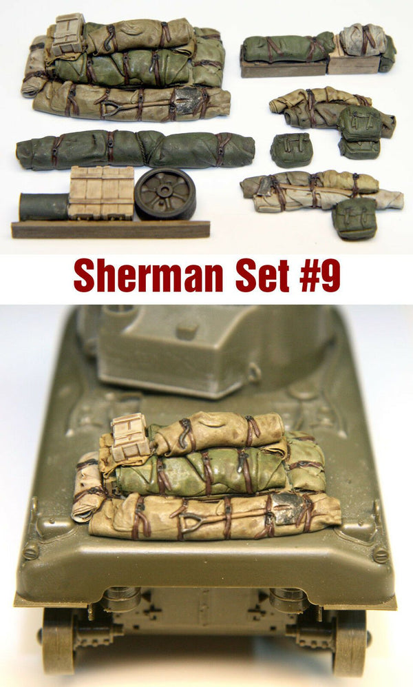 1/35 Scale Resin kit Sherman Engine Deck and Stowage Sets #9