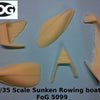 1/35 Scale Sunken Rowing boats (resin model kit)