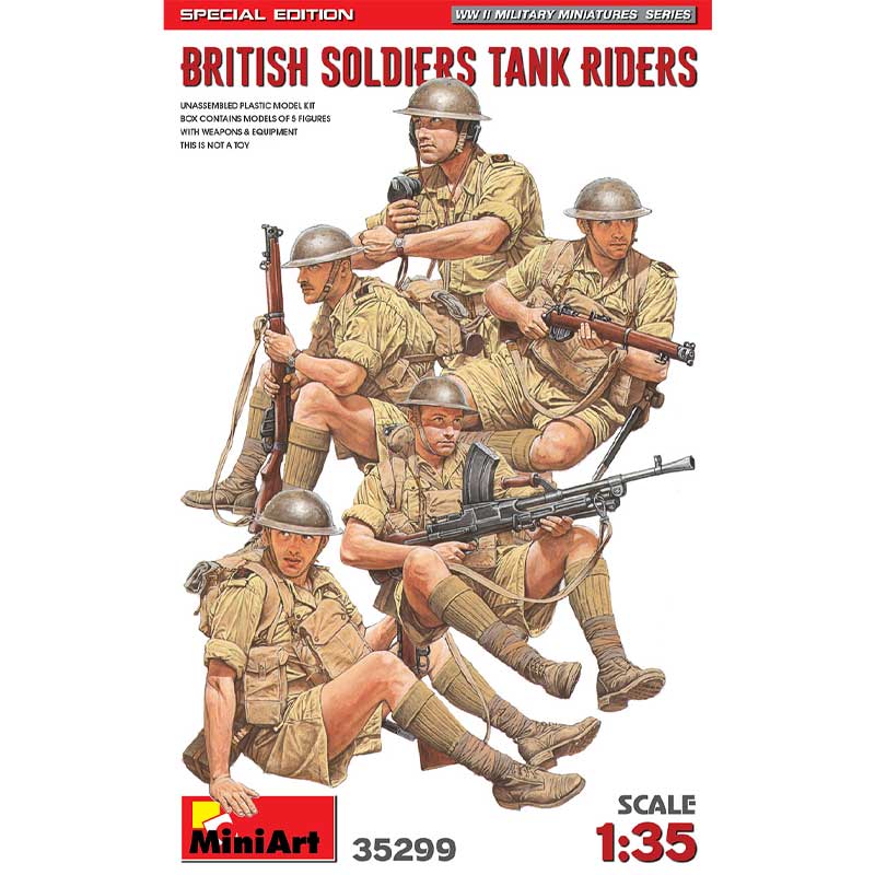 Miniart 1/35 WW2 British Soldiers Tank Riders