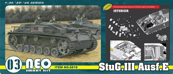 Dragon 1/35 scale WW2 STUG III AUSF E (NEO SMART KIT)