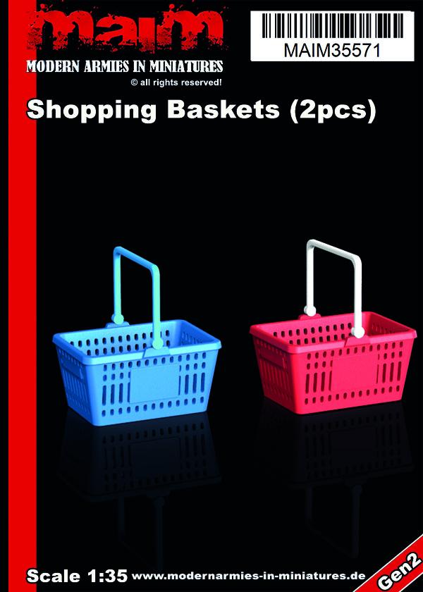 1/35 scale 3D printed model kit - Shopping Baskets (2pcs) / 1:35