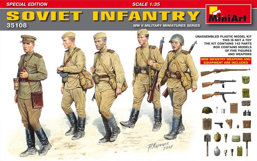 Miniart 1:35 Soviet Infantry Special Edition (New Weapons)