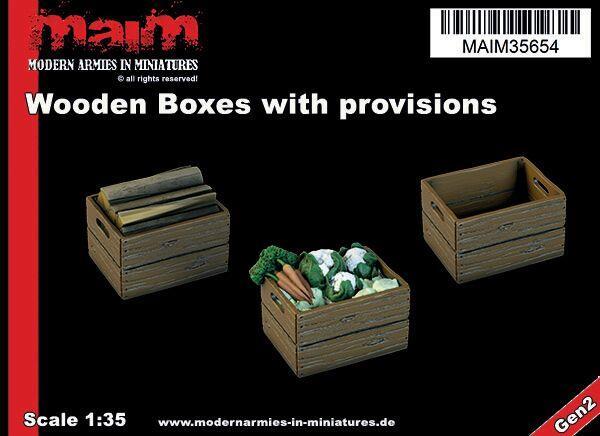 MAIM Wooden Boxes Set / 1/35 scale