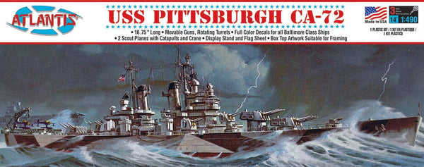Atlantis 1:480 USS Pittsburgh CA-72 Heavy Cruiser