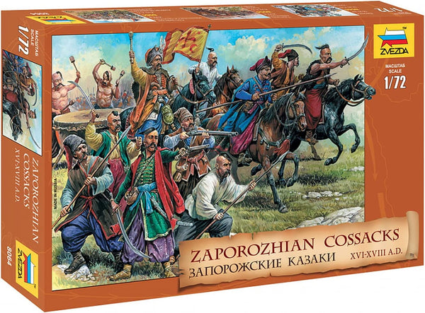 Zvezda 1/72 Zaporozhian Cossacks XVI XVIII 16-18th Century