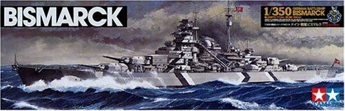 TAMIYA 1/350 SHIPS WW2 Kriegsmarine German battleship BISMARCK WITH STAND