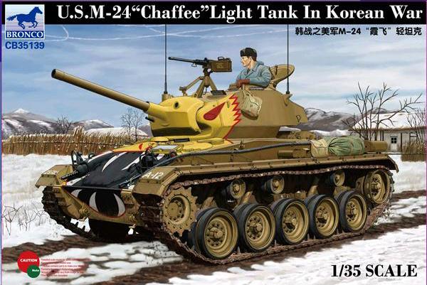 1/35 Scale US M-24 Chaffee Light Tank in Korean War