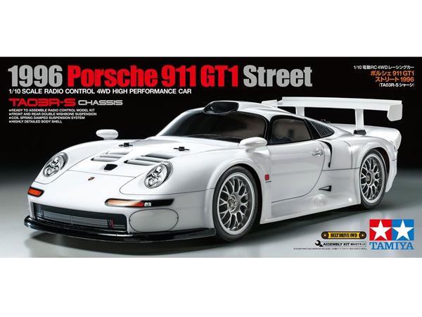 Tamiya R/C 1/10 scale PORSCHE 911 GT1 STREET(TA03R-S)1996