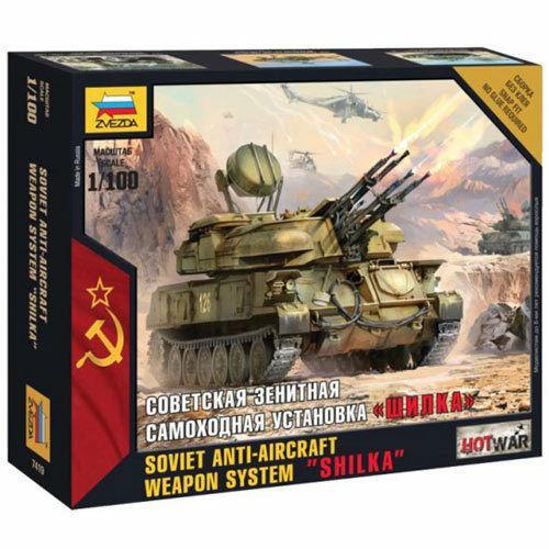 Zvezda 1/100 scale SOVIET ANTI-AIRCRAFT WEAPON SYSTEM SHILKA