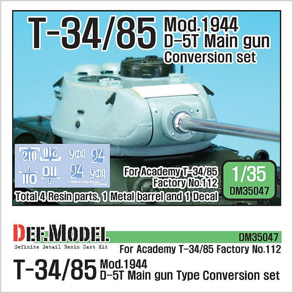 T-34/85 D-5T Turret conversion se t- Late (for Academy T-34/85 Factory No.112 ver. 1/35)