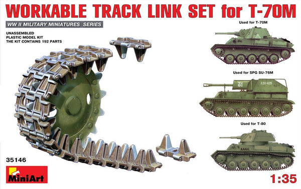 Miniart 1:35 Workable Track Link Set for T-70M Light Tank