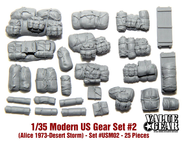 1/35 Scale resin kit Modern USA Gear #2 (Alice Packs 1973-1995)