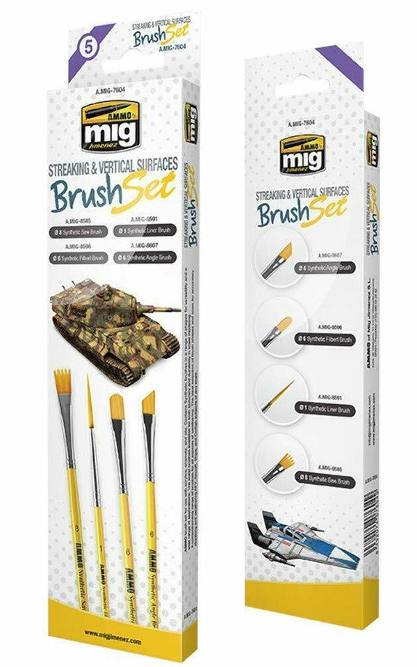 BRUSH SETS - STREAKING AND VERTICAL SURFACES BRUSH SET