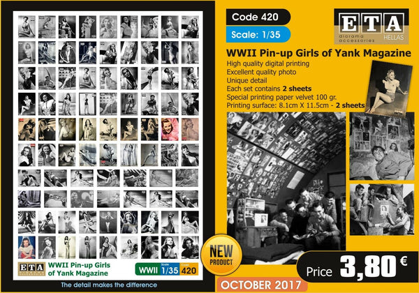 1/35 Scale U.S. WWII Pin-up Girls of Yank magazine
