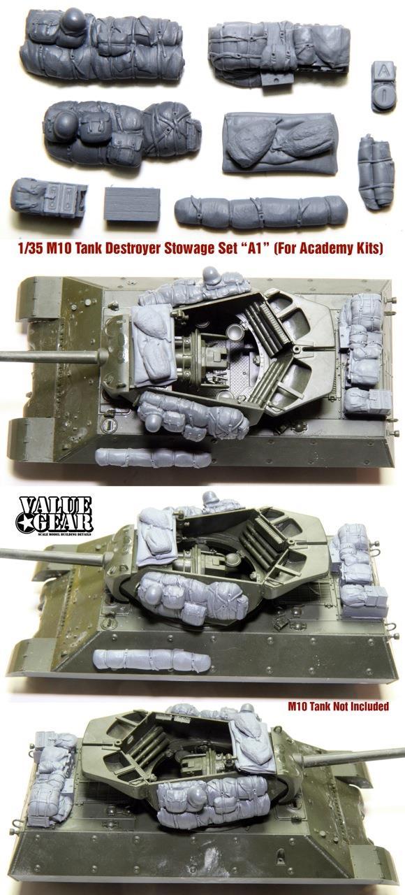 1/35 Scale resin kit M10AC1 - M10 Stowage Set - Version "AC1" (For Academy Kits)