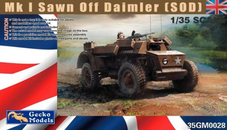 Gecko 1/35 WW2 British Sawn off Daimler MkI. (SOD)
